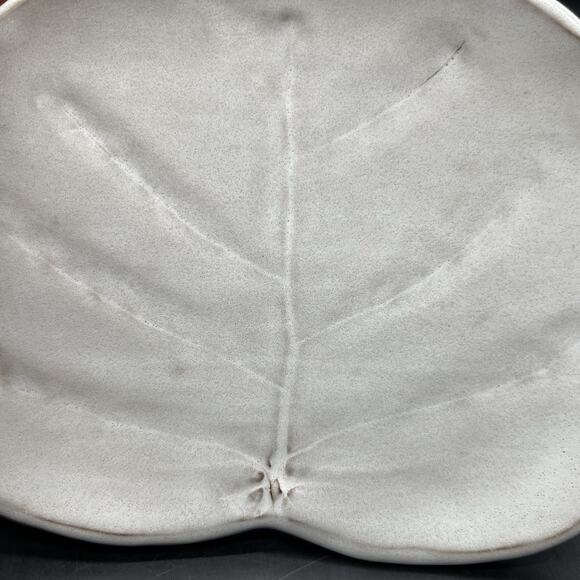 VTG The Kilnworks Pottery St Thomas Plate Trinket Dish Leaf 3D Rustic Art Glaze - Picture 2 of 10